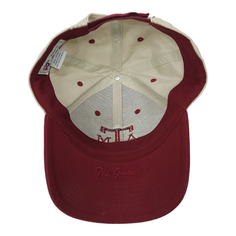 The Game Texas A&M Aggies Strapback Cap Trucker Baseball Hat Maroon White - Picture 11 of 12